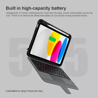 Nillkin Bumper Combo billentyűzet tok iPad 10.9 2022 Fekete