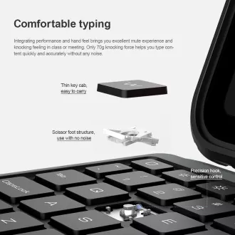 Nillkin Bumper Combo billentyűzet tok iPad 10.9 2022 Fekete