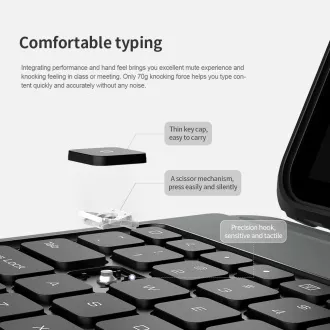 Nillkin Bumper Combo billentyűzet tok iPad Pro 12.9 2020/2021/2022/ Air 13 2024/2025 fekete