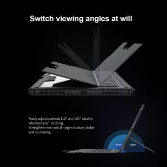 Nillkin Bumper Combo billentyűzet tok iPad Pro 12.9 2020/2021/2022/ Air 13 2024/2025 fekete