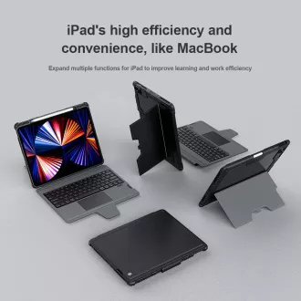 Nillkin Bumper Combo billentyűzet tok iPad Pro 12.9 2020/2021/2022/ Air 13 2024/2025 fekete