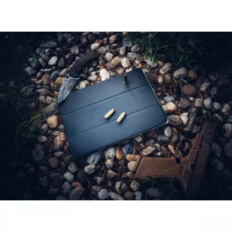 Taktikai könyv Tri Fold Case iPad 11 2025/10.9 2022 Fekete