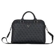 Guess PU 4G háromszög logós notebook táska 13/14/15" Fekete
