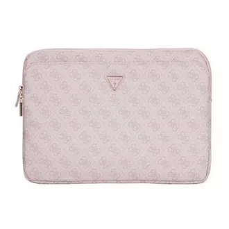Guess PU 4G háromszög logós borító notebookhoz 14" rózsaszínű