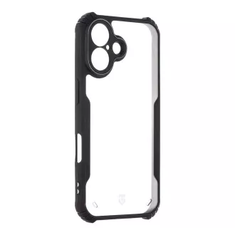 Tactical Quantum lopakodó védőburkolat Apple iPhone 16 készülékhez Clear/Black (átlátszó/fekete)