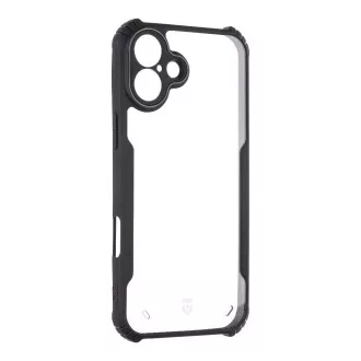 Tactical Quantum lopakodó védőburkolat Apple iPhone 16 Plus készülékhez Clear/Black (átlátszó/fekete)