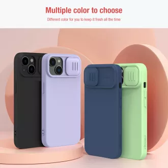 Nillkin CamShield Silky mágneses szilikon borítás Apple iPhone 14 készülékhez Fekete