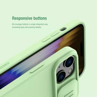 Nillkin CamShield Silky mágneses szilikon borítás Apple iPhone 14 készülékhez Fekete