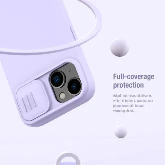 Nillkin CamShield Silky mágneses szilikon borítás Apple iPhone 14 készülékhez Fekete