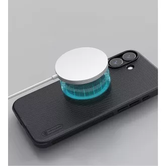 Nillkin Super Frosted PRO mágneses hátlap Apple iPhone 16-hoz Fekete