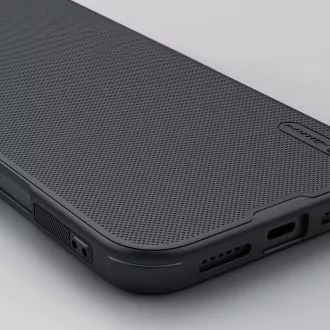 Nillkin Super Frosted PRO mágneses hátlap Apple iPhone 16-hoz Fekete