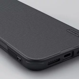 Nillkin Super Frosted PRO hátlap az Apple iPhone 16 készülékhez Fekete