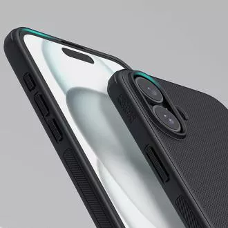 Nillkin Super Frosted PRO hátlap az Apple iPhone 16 készülékhez Fekete