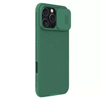Nillkin CamShield PRO mágneses hátlap Apple iPhone 16 Pro Max készülékhez Sötétzöld