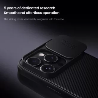 Nillkin CamShield PRO hátlap Apple iPhone 16 Pro Max készülékhez Titánium szürke