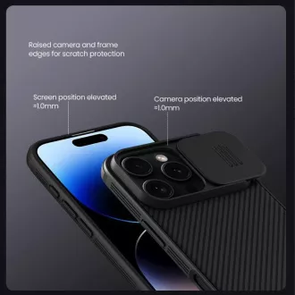 Nillkin CamShield PRO hátlap Apple iPhone 16 Pro Max készülékhez Titánium szürke