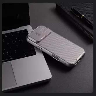 Nillkin CamShield PRO hátlap Apple iPhone 16 Pro Max készülékhez Titánium szürke