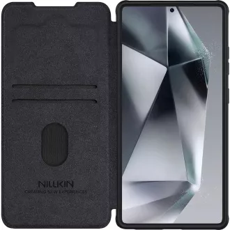 Nillkin Qin Book PRO tok Samsung Galaxy S25 Ultra fekete
