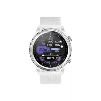 CARNEO Queen HR /44mm/ezüst/sport szalag/fehér