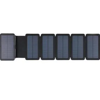 Sandberg Solar 6-Panel Powerbank 20000, napelemes töltő, fekete