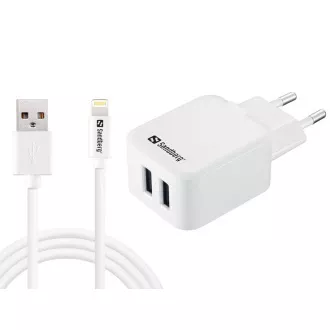Sandberg AC töltő EU Lightning 2.4A