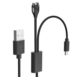 Taktikai USB töltő- és adatkábel 2in1 Garmin Fenix 7   USB-C számára