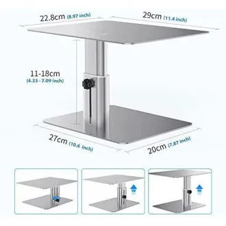 Nillkin HighDesk állítható monitorállvány ezüst színben Nillkin HighDesk állítható monitorállvány ezüst színben