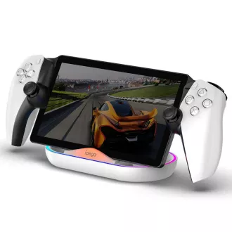 iPega P5P02 töltő dokkoló RGB-vel a Playstation Portal távoli lejátszóhoz Fehér színű