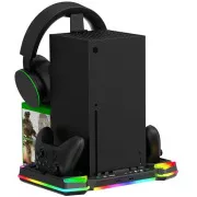 iPega XBX025S Többfunkciós újratölthető RGB állvány hűtéssel Xboxhoz