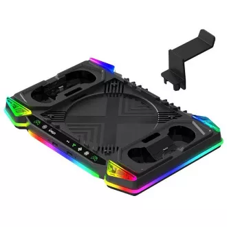 iPega XBX025S Többfunkciós újratölthető RGB állvány hűtéssel Xboxhoz