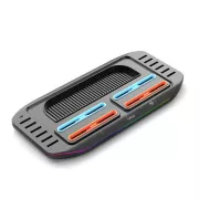 iPega SW2210 Többfunkciós újratölthető RGB állvány Nintendo Switch 2 fekete színű konzolhoz