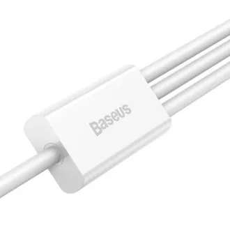 Baseus CAMLTYS-02 Superior Gyors töltő adatkábel 3in1 USB-C, Lightning, MicroUSB 1.5m Fehér