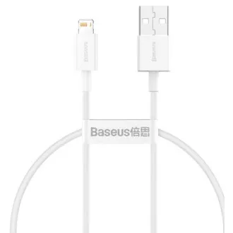 Baseus CALYS-02 Superior gyors töltőkábel Lightning 2.4A 0.25m Fehér