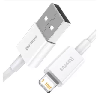 Baseus CALYS-B02 Superior gyors töltőkábel Lightning 2.4A 1.5m Fehér