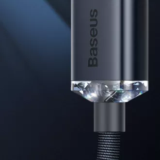 Baseus CAJY000005 Crystal Shine sorozatú adatkábel USB - Lightning 20W 1.2m lila
