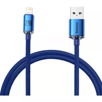 Baseus CAJY000003 Crystal Shine sorozatú adatkábel USB - Lightning 20W 1.2m kék