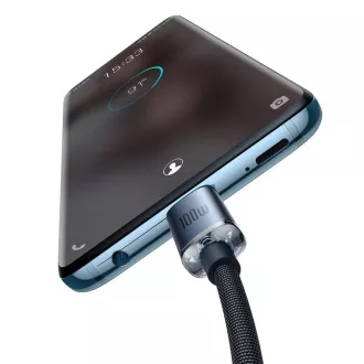 Baseus CAJY000701 Crystal Shine sorozatú adatkábel USB-C - USB-C 100W 2m Fekete