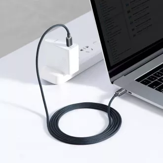 Baseus CAJY000701 Crystal Shine sorozatú adatkábel USB-C - USB-C 100W 2m Fekete