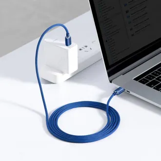 Baseus CAJY000703 Crystal Shine sorozatú adatkábel USB-C - USB-C 100W 2m kék