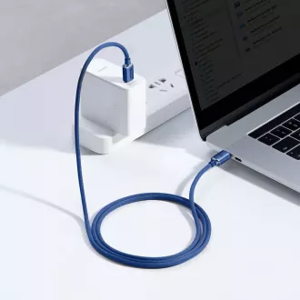 Baseus CAJY000603 Crystal Shine sorozatú adatkábel USB-C - USB-C 100W 1.2m kék