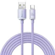 Baseus CAJY000505 Crystal Shine sorozatú adatkábel USB - USB-C 100W 2m lila