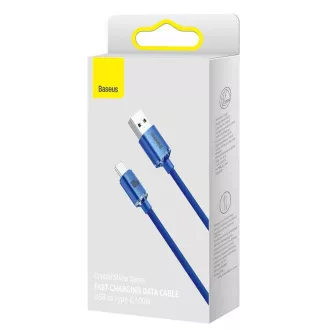 Baseus CAJY000403 Crystal Shine sorozatú adatkábel USB - USB-C 100W 1.2m kék