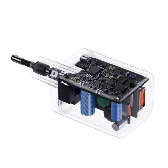 Baseus CCSUPP-E02 Super Si gyorstöltő USB   USB-C 30W Fehér