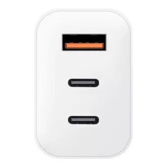 Csomag:ME GaN utazási töltő USB-A   2xUSB-C 65W Fehér