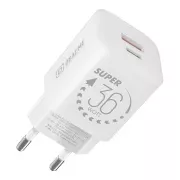 CSOMAG:ME GaN utazási töltő USB-A   USB-C 36W Fehér