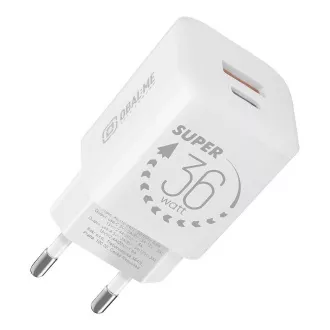 CSOMAG:ME GaN utazási töltő USB-A   USB-C 36W Fehér