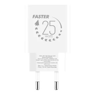 Csomag:ME utazási töltő USB-A   USB-C 25W fehér