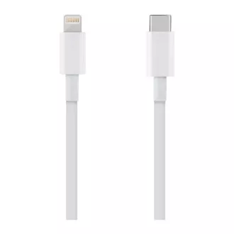 Csomag:ME Gyors töltés USB-C/Lightning kábel 1m fehér