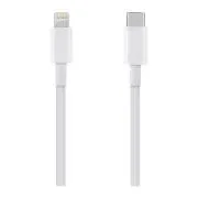 Csomag:ME Gyors töltés USB-C/Lightning kábel 1m fehér