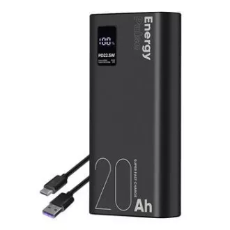 CSOMAG:ME EnergyPulse Powerbank 20000mAh 22.5W Fekete CSOMAG:ME EnergyPulse Powerbank 20000mAh 22.5W Fekete
